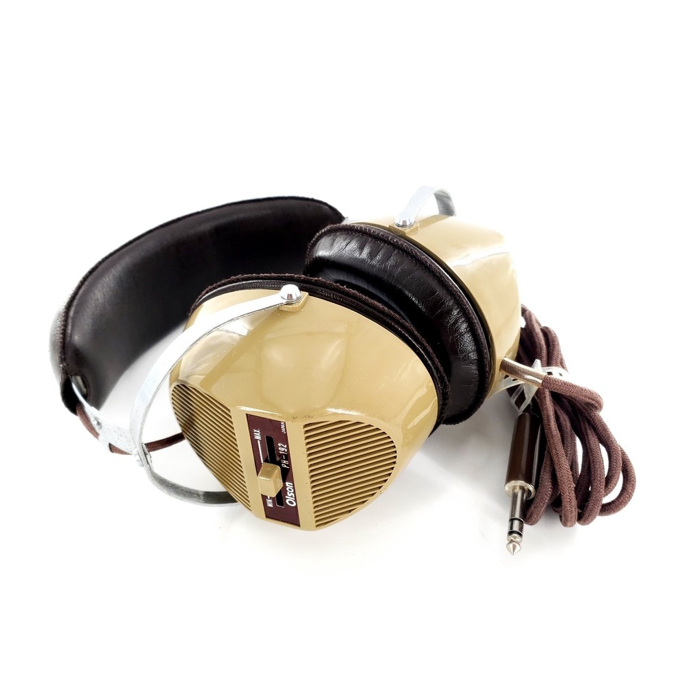 Vintage Olson PH-192 Stereo Headphones Tested & Works